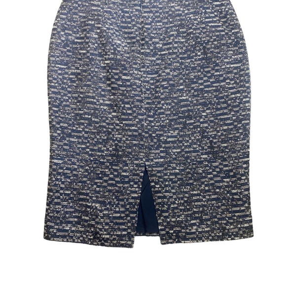 Lafayette 148 Blue Tweed Work Career 2 Piece Skirt Set Size 2 and 6  READ. - Picture 7 of 13